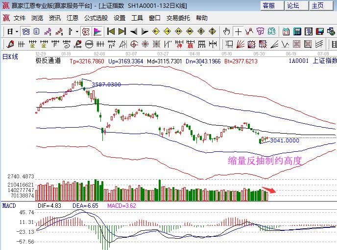 大盤極反通道